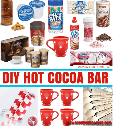 Setting Up An Easy Hot Cocoa Bar • Love From The Oven